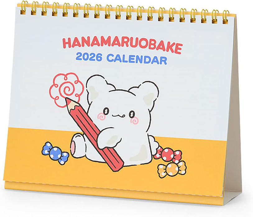 Sanrio Ring Calendar 2026 HANAMARUOBAKE Desk Calendar 622206