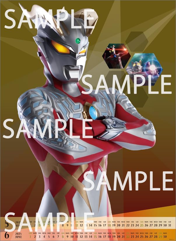 Hagoromo Ultraman Zero 15th Anniversary 2025 Wall Calendar CL25-0117
