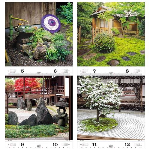 Todan 2027 Wall Calendar Tsuboniwa Tohan DX Film 75 x 50.4cm TD-511