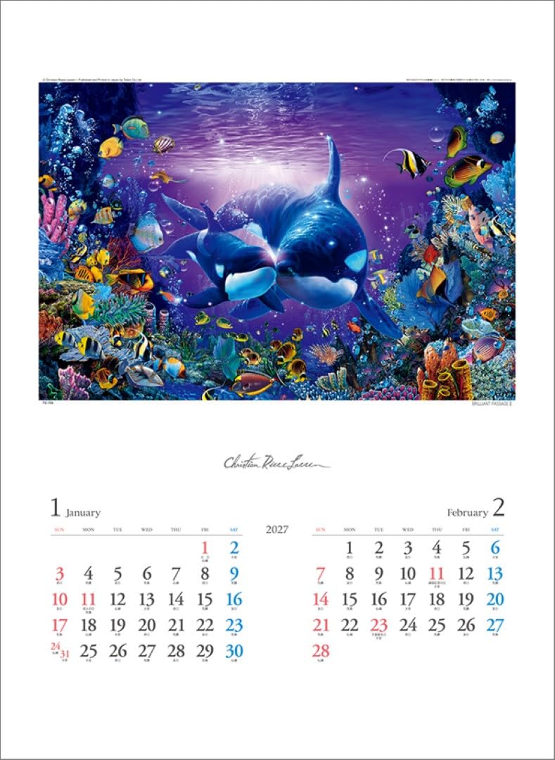 Todan 2027 Wall Calendar Christian Riese Lassen CL27-1054