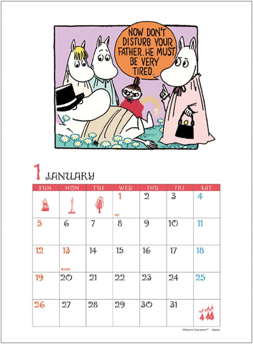 Gakken Sta:Ful 2025 Calendar Moomin Wall Calendar DM12013