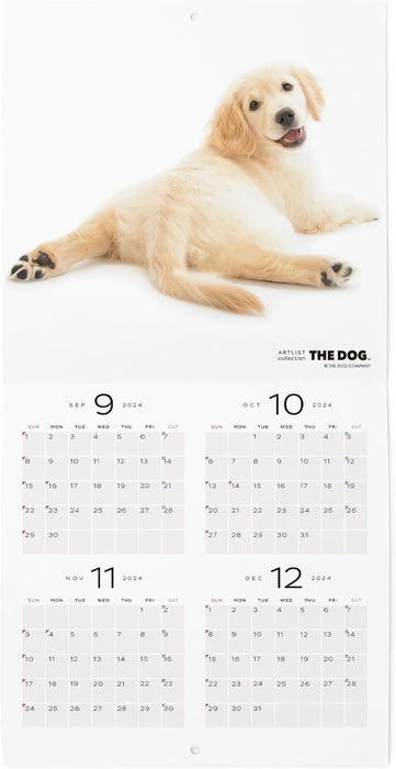 THE DOG 2025 Wall Calendar Mini Size [Golden Retriever]