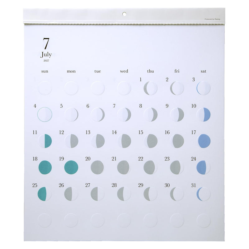Replug 2027 Wall Calendar Moon Phases Michiru A27-530