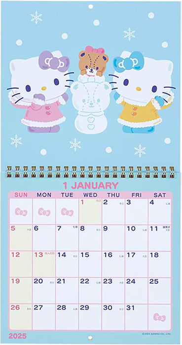 Sanrio Wall Calendar M 2025 Hello Kitty Wall Calendar 452173