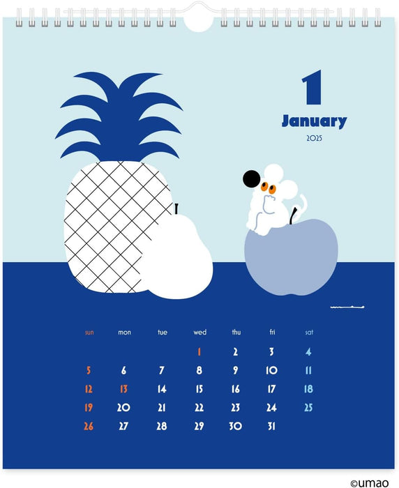 New Japan Calendar 2025 Wall Calendar umao NK4014