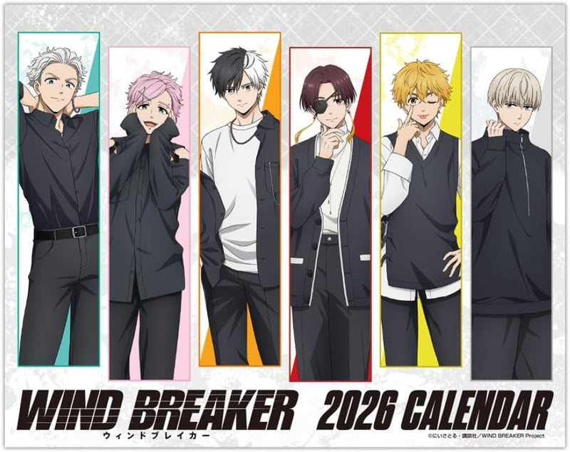 Hagoromo WIND BREAKER 2026 Desk Calendar CL26-0026