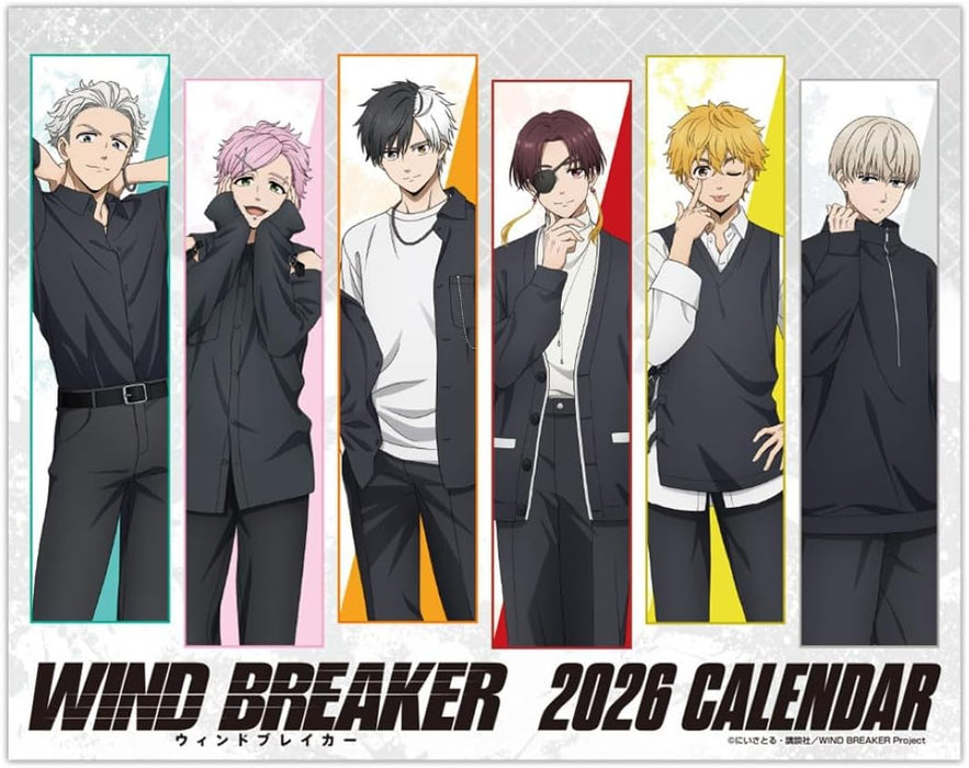 Hagoromo WIND BREAKER 2026 Desk Calendar CL26-0026