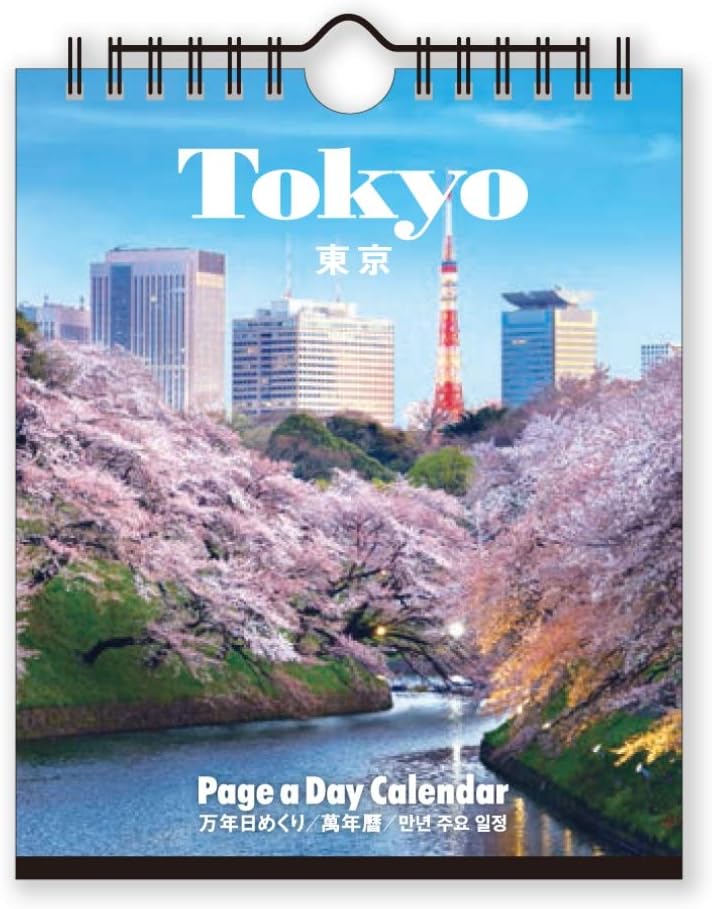 New Japan Calendar Perpetual Page-A-Day Desk Calendar Tokyo NK8671