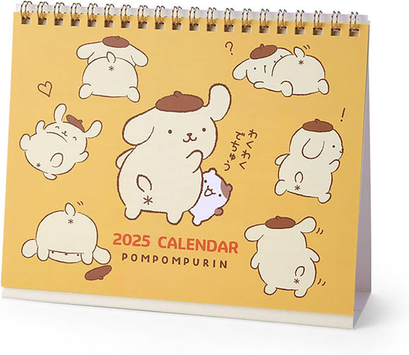 Sanrio Ring Calendar 2025 Pompompurin Desk Calendar with Schedule Stickers 451347