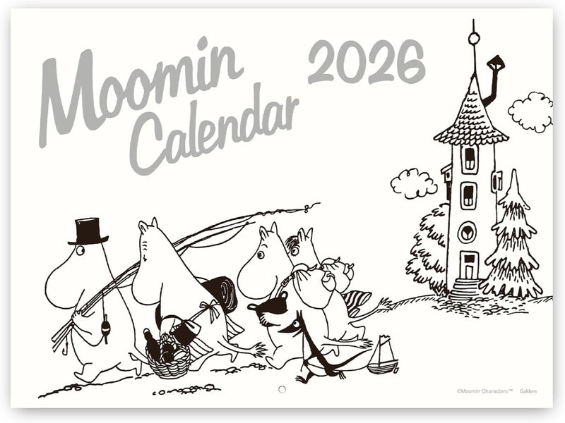 Gakken Sta:Ful 2026 Calendar Moomin Wall Calendar Large Size AM16010