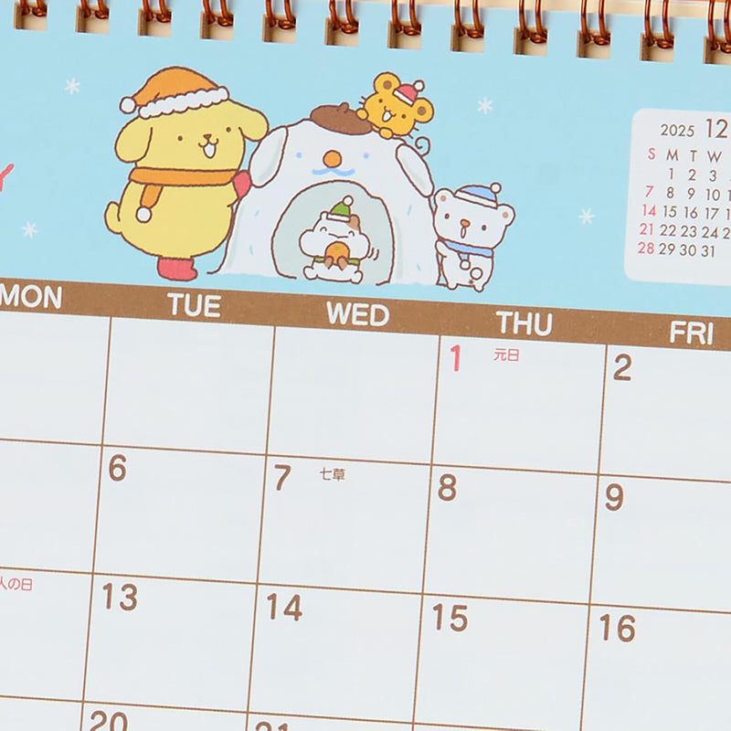Sanrio Ring Calendar 2026  Pompompurin Desk Calendar 622087