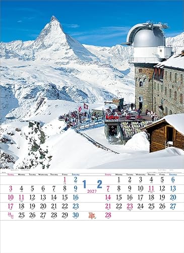 Todan 2027 Wall Calendar The Alps CL27-1028