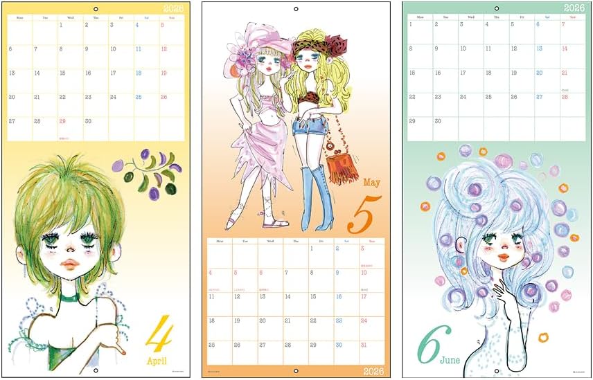 Sun-Star Stationery Ado Mizumori 2026 Wall Calendar Ado Mizumori S8521433