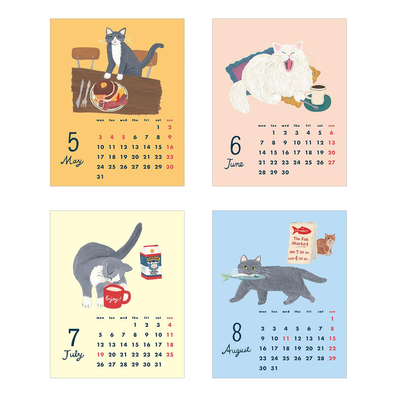 New Japan Calendar 2027 Desk Calendar Irodori Japanese Style Moji NK513