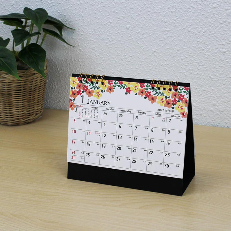 King Corporation 2027 Desk Calendar Seasonal Gifts 155 x 180mm KC10044