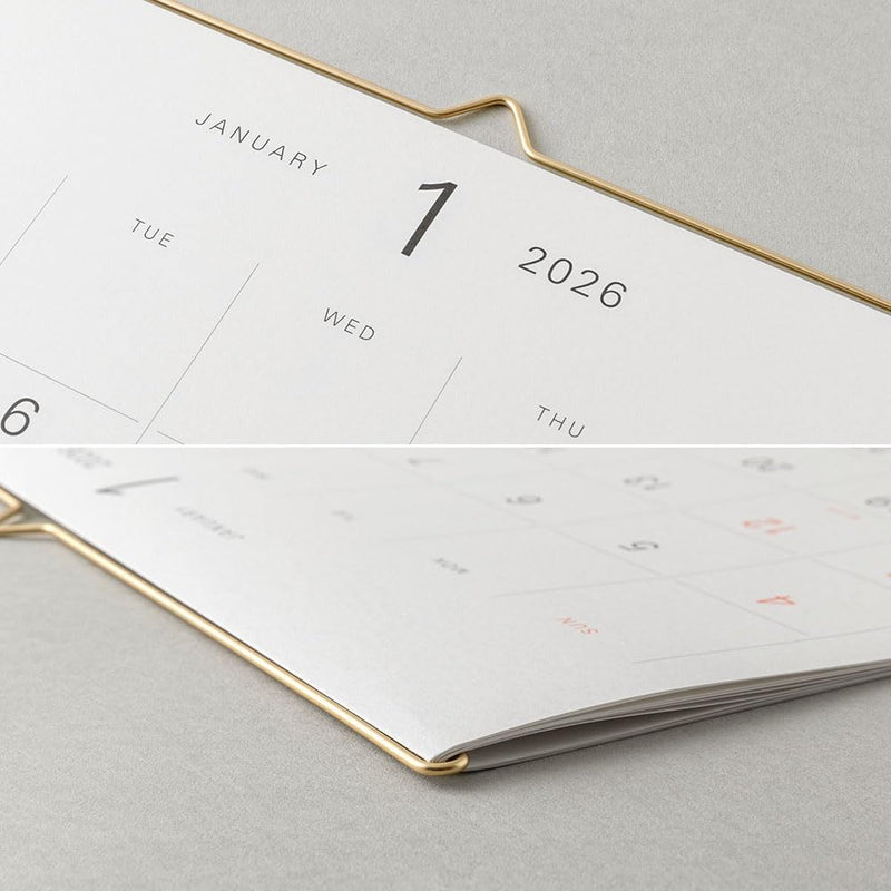 Midori 2026 Wall Calendar Hanger Calendar 31381006