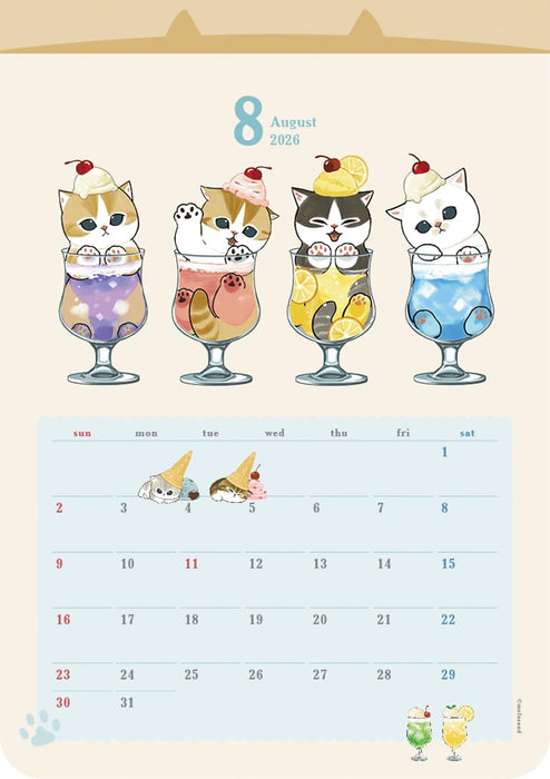 mofusand Calendar 2026