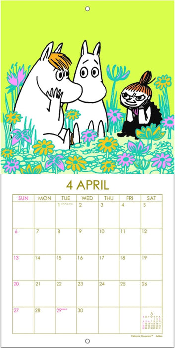 Gakken Sta:Ful 2025 Calendar Moomin Wall Calendar Square DM12012