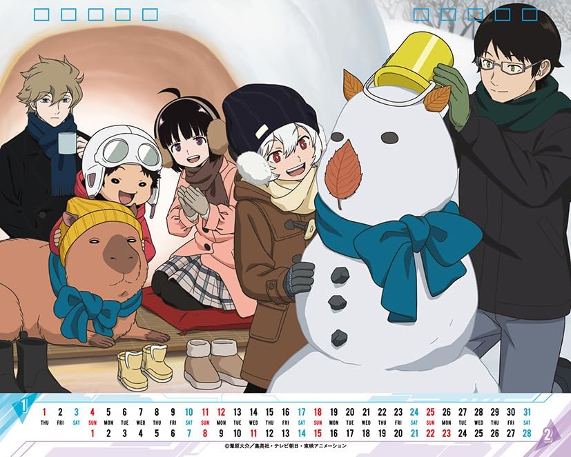 Toei Animation World Trigger 2026 Desk Calendar CL-028