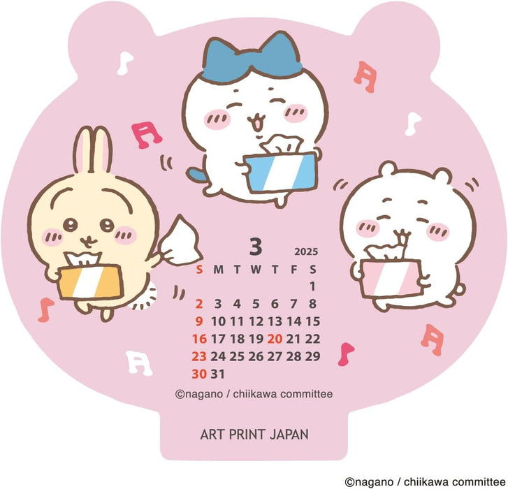 2025 Chiikawa Die Cut Desk Calendar No.185