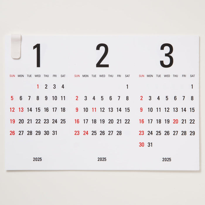 Replug 2025 Desk Calendar Triangler White A25-441