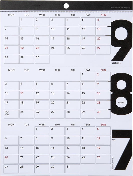 Replug 2026 Desk Calendar 3's A26-503