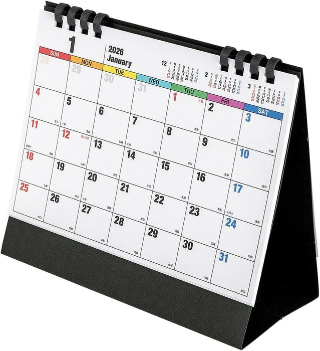 Nakabayashi 2026 Desk Calendar FSC-MX 2026 Paper B6 SC COC-CLTP-B6SC-26