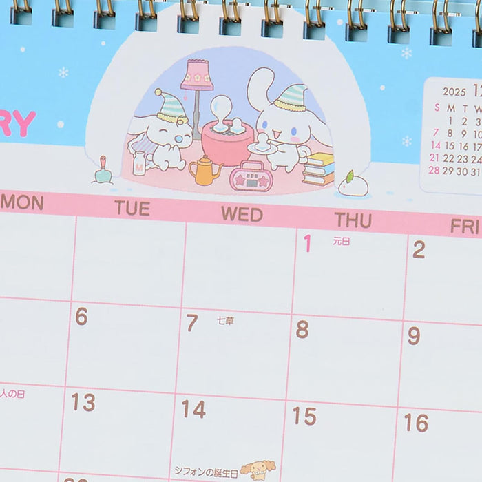 Sanrio Ring Calendar 2026 Cinnamoroll Desk Calendar 622095