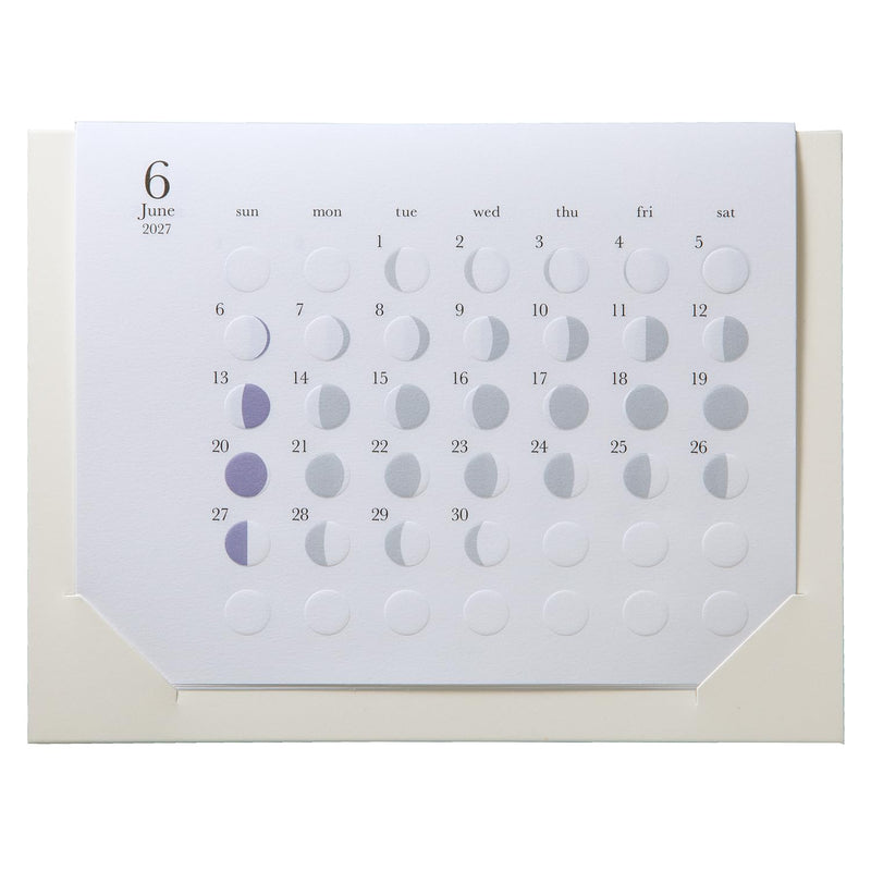 Replug 2027 Wall Calendar Moon Phases Michiru mini A27-529
