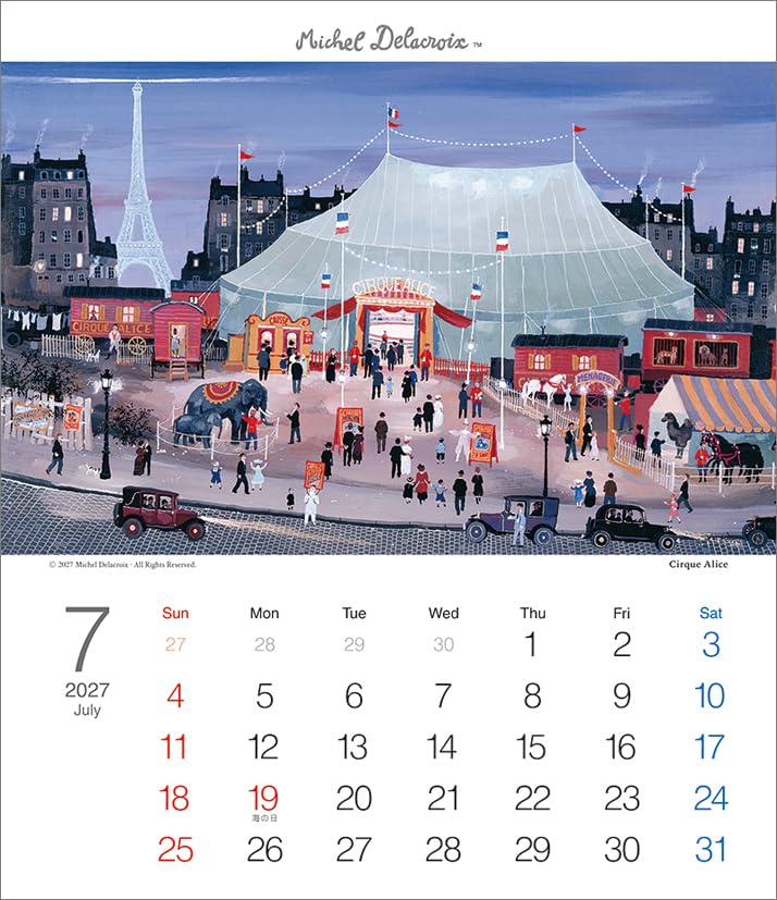 Todan 2027 Desk T Calendar Michel Delacroix CL27-1053