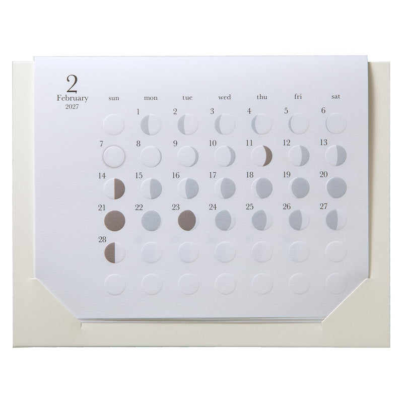 Replug 2027 Wall Calendar Moon Phases Michiru mini A27-529