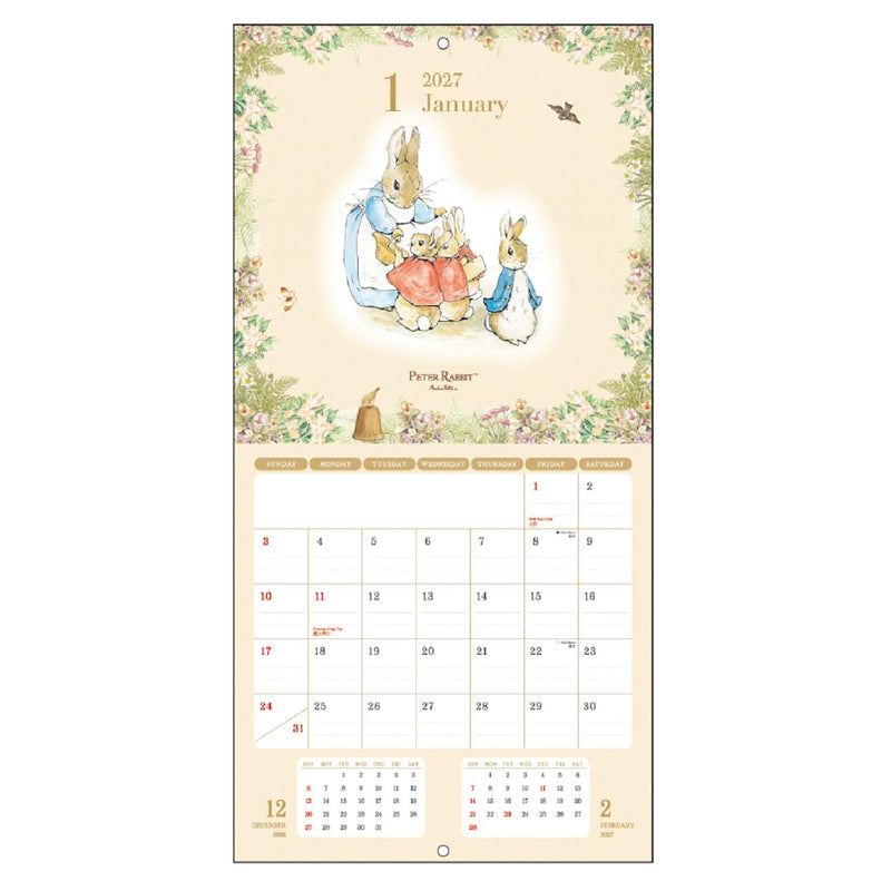 Midori 2027 Desk Calendar Stand Calendar Dog Pattern 31413006