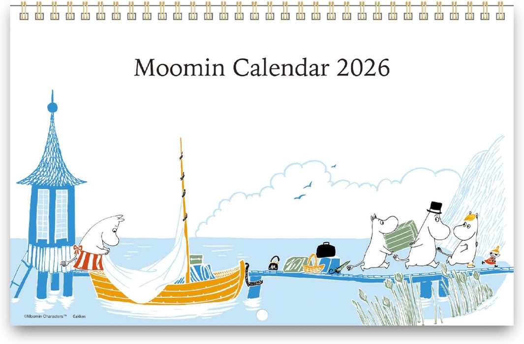 Gakken Sta:Ful 2026 Calendar Moomin Wall Ring Calendar AM15037