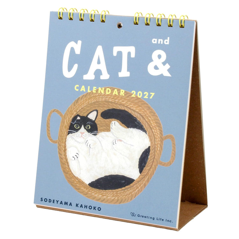 New Japan Calendar 2027 Desk Calendar Irodori Japanese Style Moji NK513