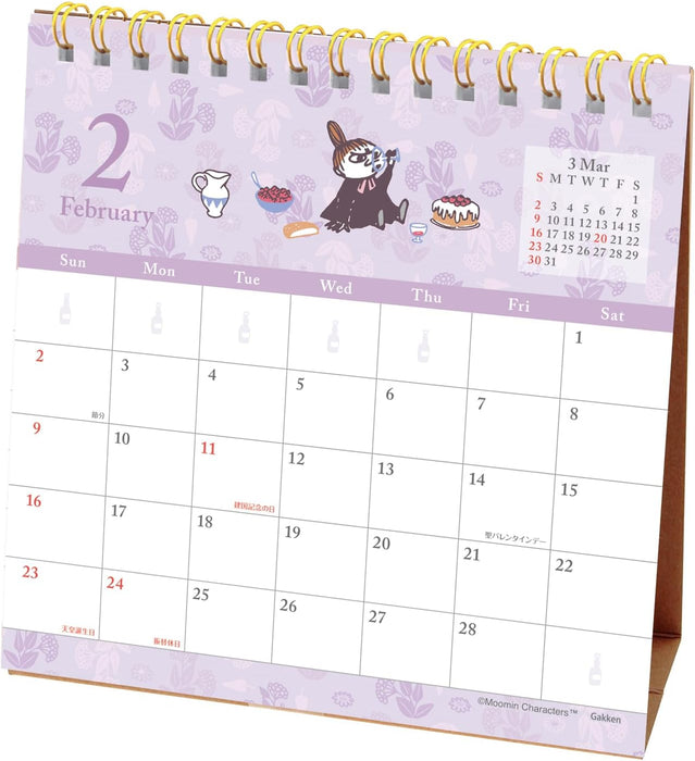 Gakken Sta:Ful 2025 Calendar Little My Desk Calendar M08529