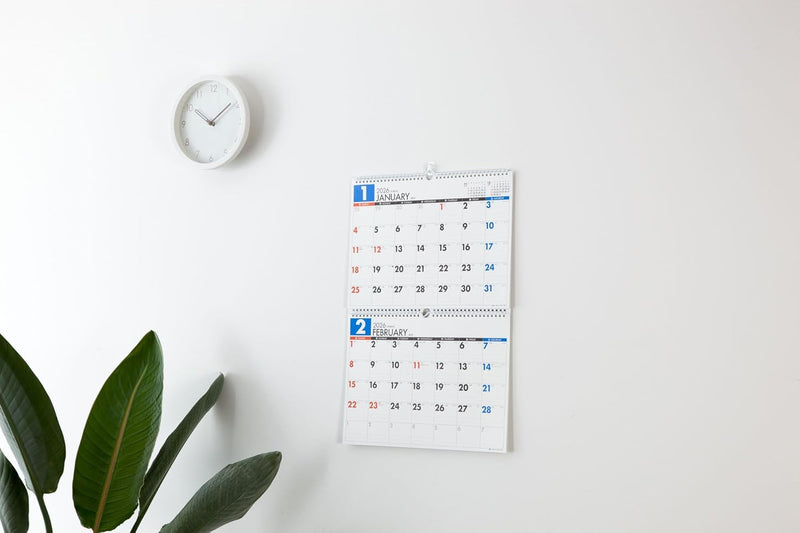 Takahashi 2026 Wall Calendar 2-Month View Double B4 Size E75