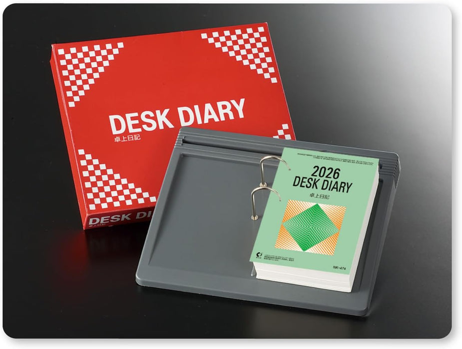 New Japan Calendar 2026 Desk Calendar Desk Diary Vertical Type NK8474 114x80mm