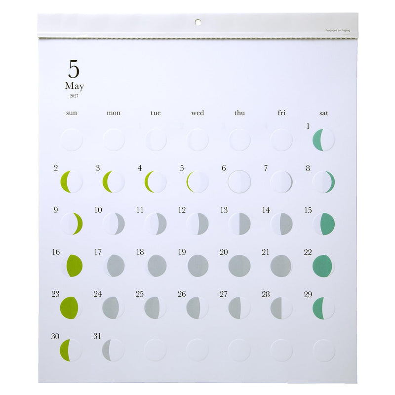 Replug 2027 Wall Calendar Moon Phases Michiru A27-530