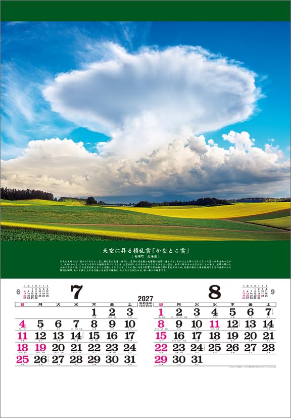 Todan 2027 Wall Calendar Miraculous Scenery: Inviting Good Fortune (Film) CL27-1045