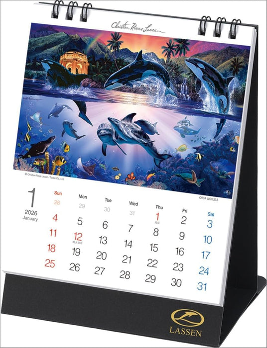 Todan 2026 Desk T Calendar Christian Riese Lassen TD-30309 CL26-1055