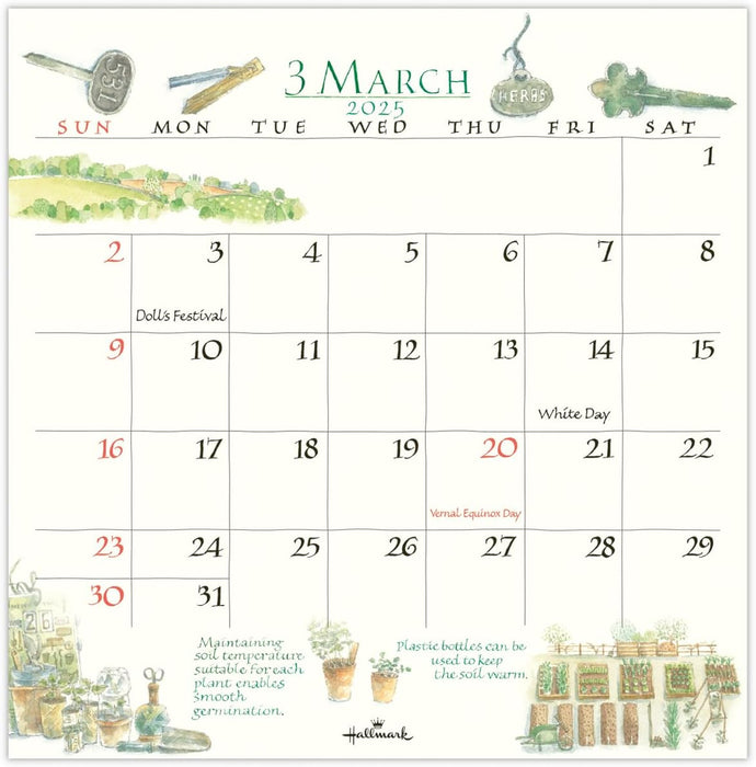 Hallmark 2025 Desk Calendar The Herb Catalogue 834-852