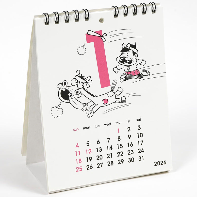 Greeting Life 2026 Desk Calendar FUJIO AKATSUKA Bakabon C-1687-AF