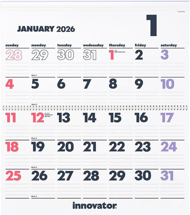 Innovator 2026 Wall Calendar L 31396006