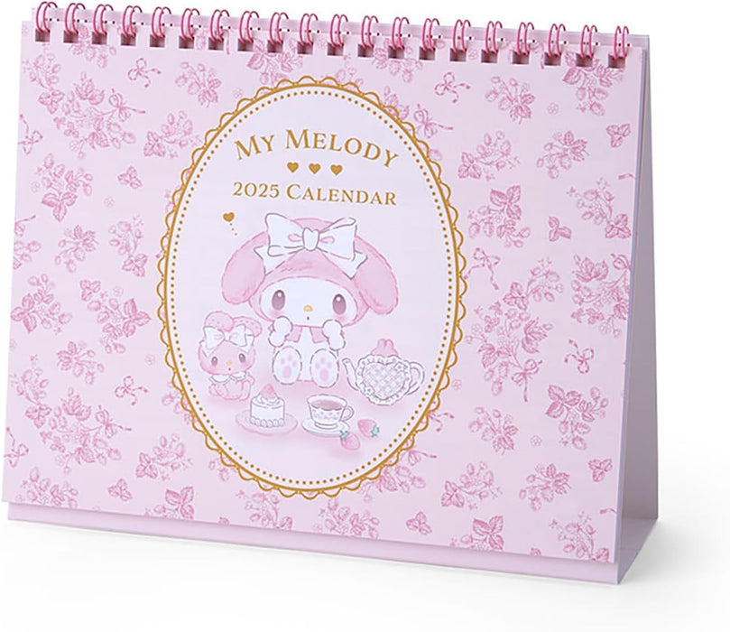 Sanrio Ring Calendar 2025 My Melody Desk Calendar with Schedule Stickers 451266