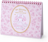 Sanrio Ring Calendar 2025 My Melody Desk Calendar with Schedule Stickers 451266