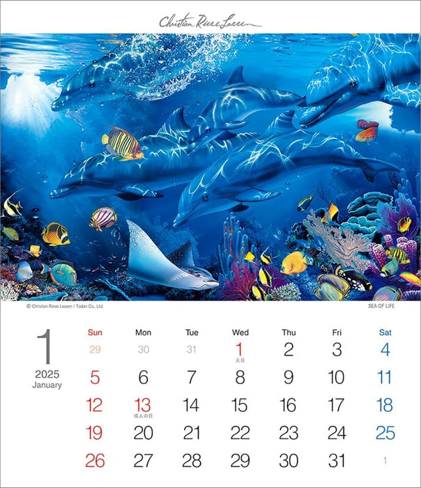 Todan 2025 Desk T Calendar Christian Riese Lassen CL25-1093