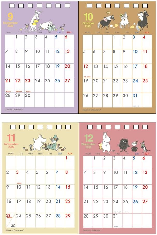 Sun-Star Stationery Moomin 2026 Desk Calendar Moomin S8521794