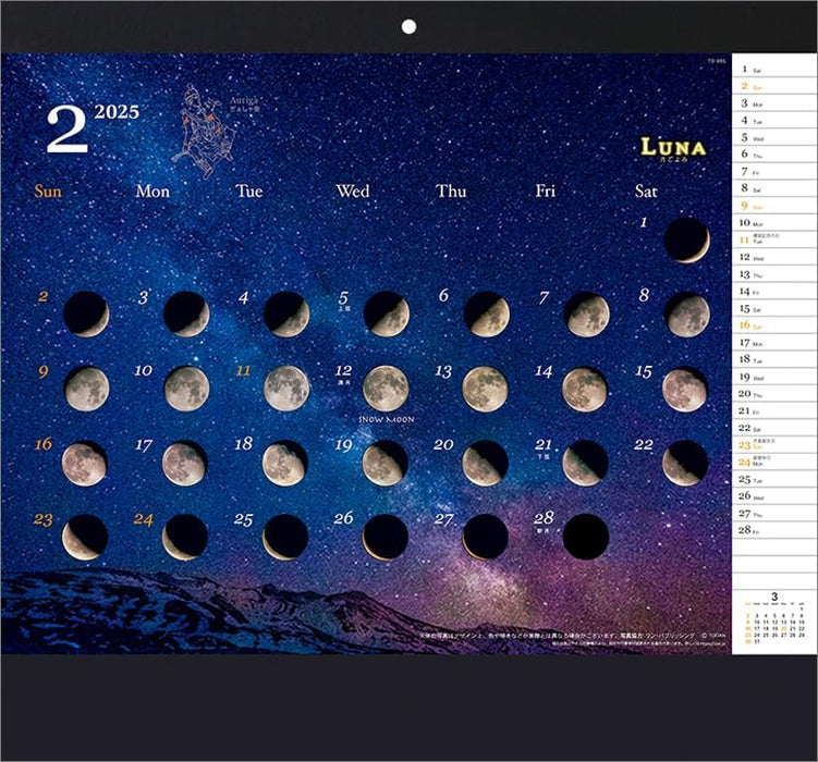 Todan 2025 Wall Calendar Luna CL25-1021