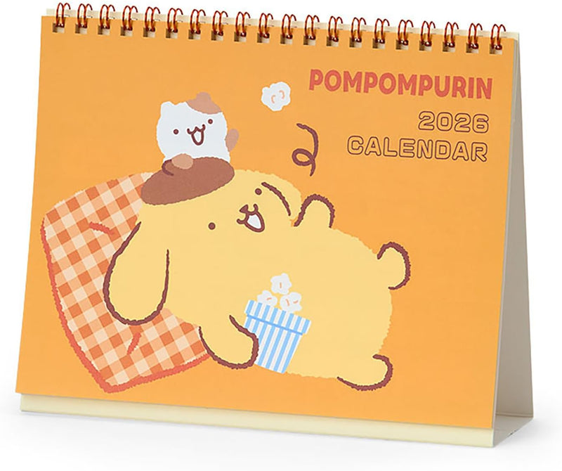 Sanrio Ring Calendar 2026  Pompompurin Desk Calendar 622087