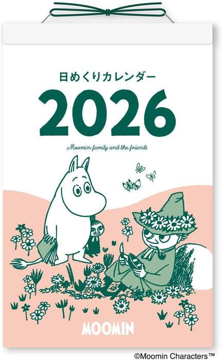 New Japan Calendar 2026 Page-A-Day Calendar Moomin NK4410